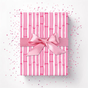 Bambooey Bamboostreep in Roze Cadeaupapier