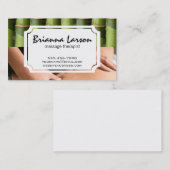 Bamboos | Back Massage | Therapy Health Visitekaartje (Voorkant / Achterkant)