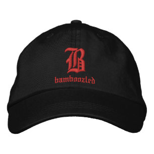 Bamboozled Mannen Baseball Pet- Zwart/Rood Pet