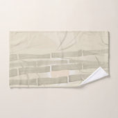 Bambou, arrière - plan beige (Serviette à main)