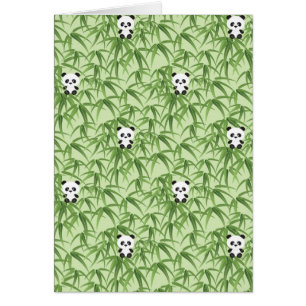 Bambou avec des pandas
