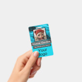 Bambou, badge arrière - plan beige (Handheld)