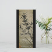 Bambou Chine peinture Merci de la sympathie (Debout devant)