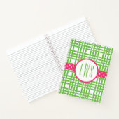 Bambou et Carnet spiral monogrammé à grains de gra (Intérieur)
