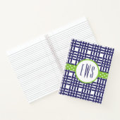 Bambou et Carnet spiral monogrammé à grains de gra (Intérieur)