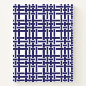 Bambou et Carnet spiral monogrammé à grains de gra (Dos)