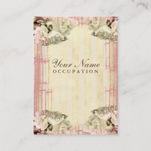 Bambou et crème - Carte de visite (Devant)