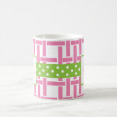 Bambou et graine Monogramme Mug (Centre)