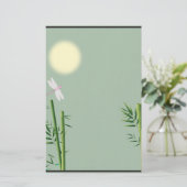 Bambou et libellules papeterie florale (Debout devant)