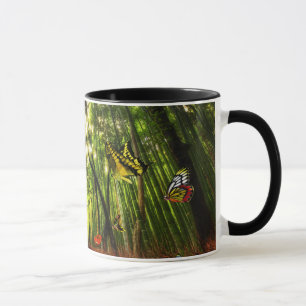 Bambou et papillon Art 2 Mug