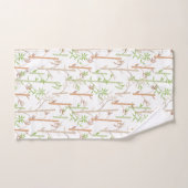 Bambou Foliage Oriental Feuilles de verdure (Serviette à main)