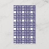 Bambou & Grosgrain Cartes de visite personnalisés (Dos)