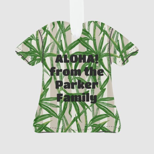 Bambou Jungle Hawaiian Stripe - Vert (dos)