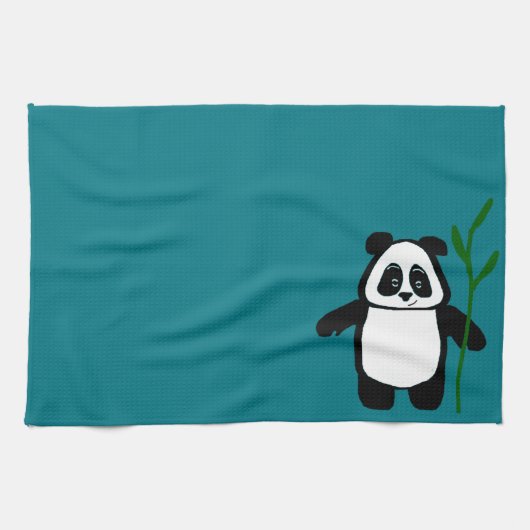 Bambou les serviettes de cuisine de panda (3 PCs) (Horizontal)