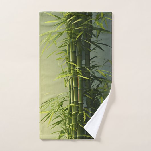 Bambou naturel chanceux (Serviette à main)