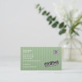 Bambou Texture - Carte de visite (Debout devant)