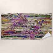 Bambou Tree peinture numérique serviette de plage (Devant)