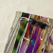 Bambou Tree peinture numérique serviette de plage  (En situation)