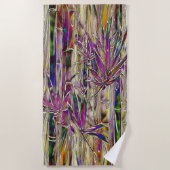 Bambou Tree peinture numérique serviette de plage  (Devant)