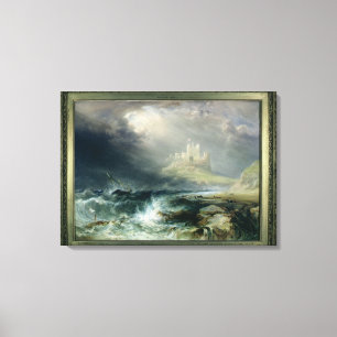 Bamburgh Castle, Northumberland Canvas Afdruk