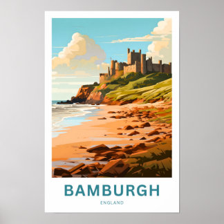 Bamburgh England Reisprint Poster