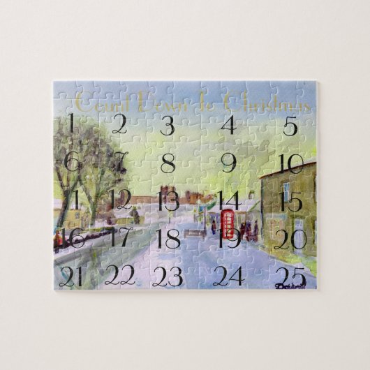 Bamburgh Village Advent calendrier puzzle puzzle (Horizontal)