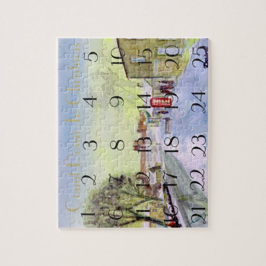 Bamburgh Village Advent calendrier puzzle puzzle (Vertical)