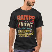 Bamps kent alles wat grappig is opa Gift T-shirt (Voorkant)