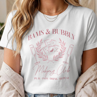 Bams en Bruisende Mahjong Sociale Club T-shirt