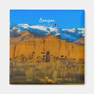 Bamyan, Afghanistan - Buddha Klifvallei Magneet