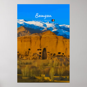Bamyan, Afghanistan - Buddha Klifvallei Poster