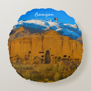 Bamyan, Afghanistan - Buddha Klifvallei Rond Kussen