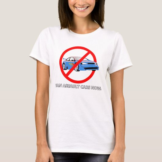 ban assault cars t-shirt (Voorkant)