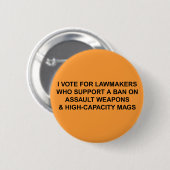 Ban Assault Weapons Button (Voorkant /achterkant)