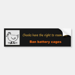 Ban Battery Cages Bumpersticker