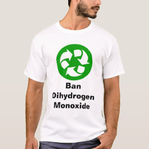 Ban diwaterstofmonoxide t-shirt