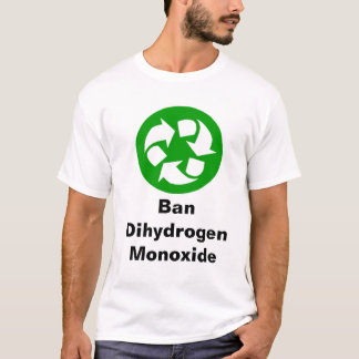 Ban diwaterstofmonoxide t-shirt