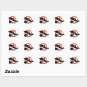 BAN DOLPHIN-CAPTIVITEIT RONDE STICKER (Vel)
