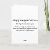 Ban High Fructose Corn Syrup Card Kaart (Achterkant)