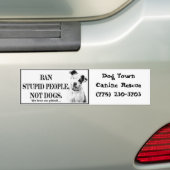 Ban Stupid People bumper sticker (Op auto)