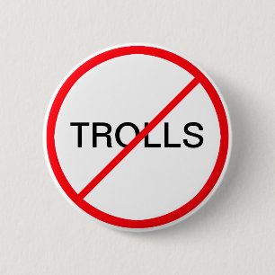 Ban Trolls Ronde Button 5,7 Cm