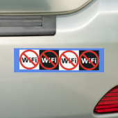 Ban Wi-Fi-bumpersticker Bumpersticker (Op auto)