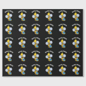 Bana-nerd Funny Fruit Nerd Pun Dark BG Cadeaupapier (Vlak)