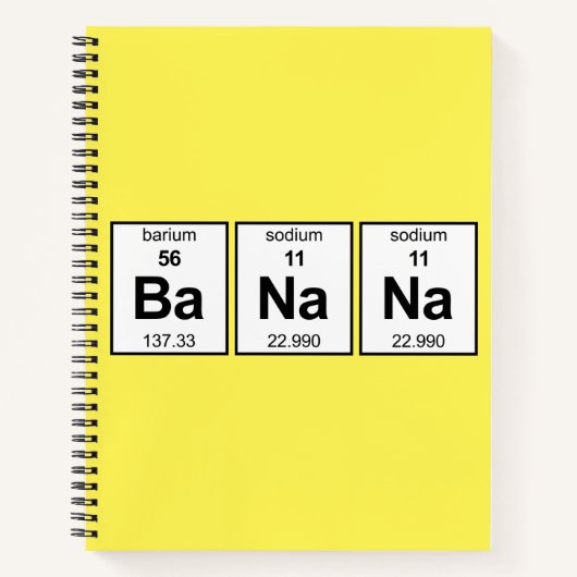BaNa Periodieke Tabel Notitieboek (Voorkant)