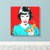 Banaan'24 Canvas Afdruk (Insitu (Houten vloer))