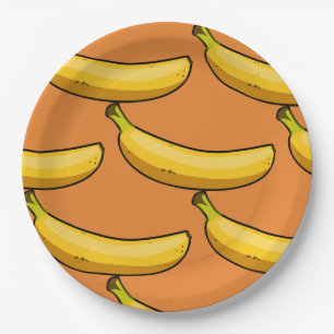 Banaan aanpassen papieren bordje
