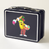 Banaan als schilder met penseel (Achterkant)