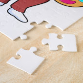 Banaan als schilder met penseel legpuzzel (Zijkant)