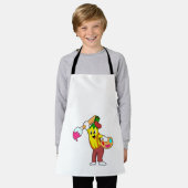 Banaan als schilder met penseel schort (Gedragen)