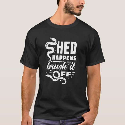 Banaan Bal Python Herpetoloog Afdak Gebeurt Borste T-shirt (Voorkant)